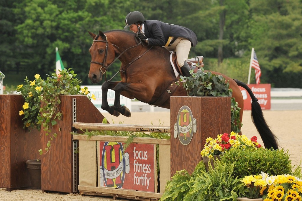Louise Serio took home the Professional Rider Award during the 2012 Hallway Feeds USHJA National Hunter Derby Series. Photo by Shawn McMillen. 