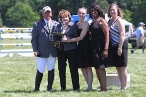 Show Chairman Jeff Papows with CWFI's Linda Dozoretz the founder, Rachael Hale, Theresa Spralling and Beckah Hale from Childrens Wish Foundation International - photo by Tony DeCosta.