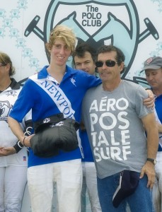 Most Valuable Player Michael Bellissimo accepting his award from Grand Champions @ PB Polo manager Juan Olivera. Photo by Scott Fisher
