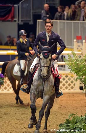 Photo 5 - Belgian rider Nicola Philippaerts won the Canadian Weston Open Jumper class with the lovely grey gelding H&M Harley VD Bisschop on the final Friday of the 2015 Royal Horse Show. Nicola’s twin brother Olivier also competed in the jumper classes at the Royal.Photo by Sarah Miller/MacMillan Photography