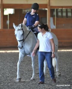 Catherine Haddad working with Ellie Brimmer and Captiva Photo by Lindsay McCall