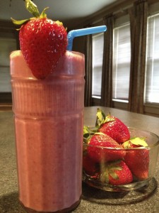 The strawberry and cream shake gets a boost from freeze dried berries since frozen fruits aren't always ideal in terms of taste.