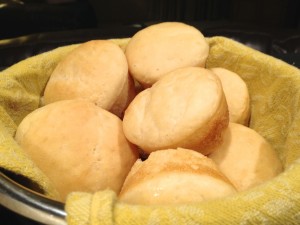 A batch of fresh rolls ready for the table.