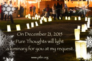 Holiday Luminary Announcement