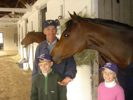 Lucy’s dad may be an Olympic champion and a famous racehorse trainer, but to her he is still Dad! Photo courtesy of Michael Matz 