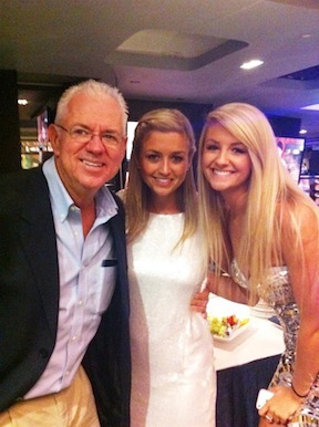 Don and his daughters, Erin and Whitney. Photo courtesy of Erin Stewart  