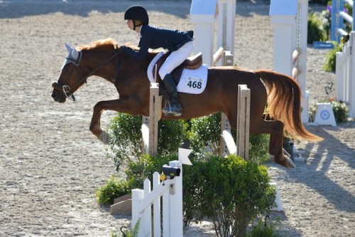 Julia and Rita competing at the Devon National Horse Show. Photo by Jill Belshaw 