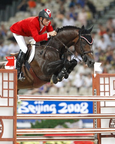 Eric Lamaze and Hickstead captured Team Silver and Individual Gold Medals at the 2008 Olympic Games. Photo by Cealy Tetley