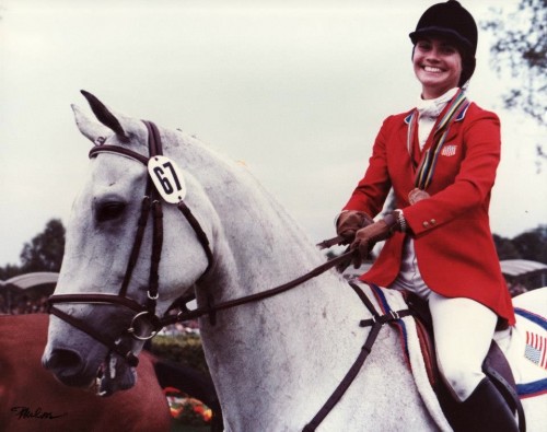 Kim and The Gray Goose at the Luhmuhlen World Championships in 1982. They won individual and team bronze medals. Gray was the only horse from the United States to bring home an individual medal. Photo by Mary Phelps 