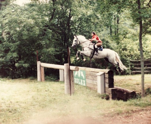 Kim and The Gray Goose at the Luhmuhlen World Championships in 1982. They won individual and team bronze medals. Gray was the only horse from the United States to bring home an individual medal. Photo by Mary Phelps
