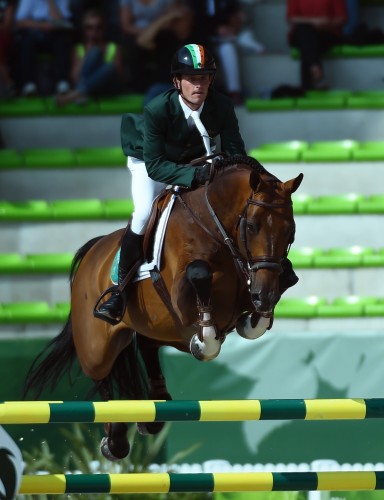Darragh and Imothep competing at the 2014 Alltech World Equestrian Games Photo by SportFot 