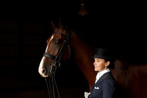Chrissa with the American Saddlebred Harry Callahan.