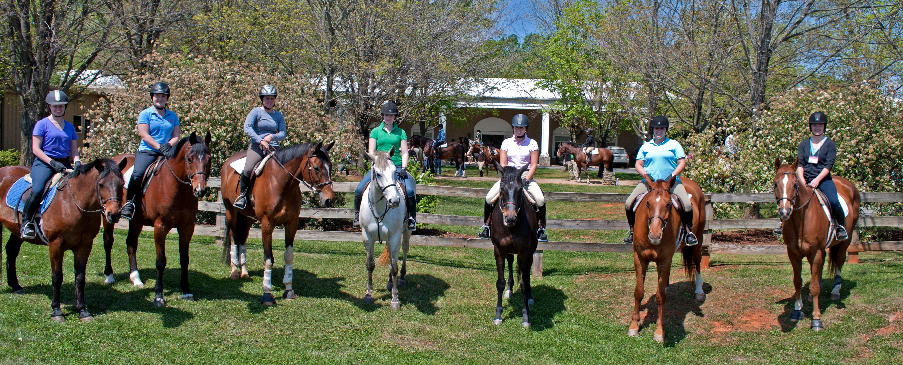 Alumnae riders found themselves back in the saddle at the 2012 Sweet Briar College reunion. (Photo by Margret Wood '13)