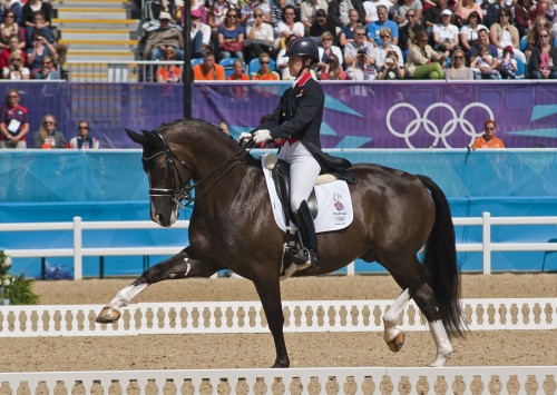 Valegro, known as Blueberry, showing off his extended trot during the 2012 London Olympics.
