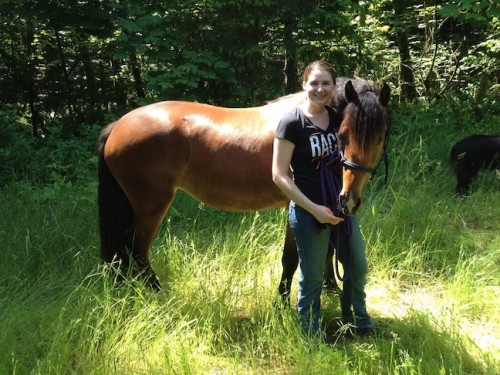 Allana and Emi pose for a photo in May 2015.