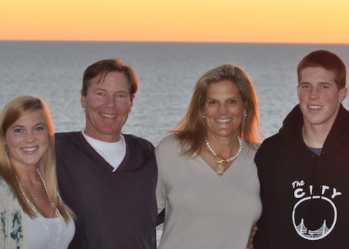 Gail and her family after her diagnosis in 2011. Photo courtesy of Gail Morey