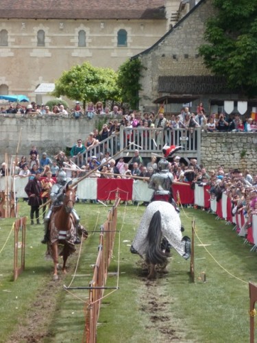 Visitors enjoy jousting in the Loire Valley.