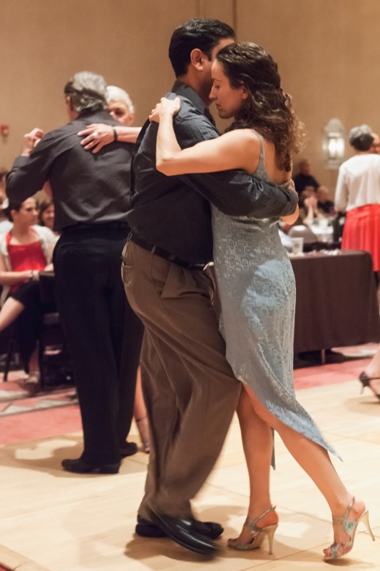 Emily has found that dancing the tango has many similarities to dressage.