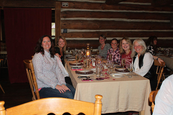 A fabulous five-course dinner during Ladies Week. Photo by Anne Joubert
