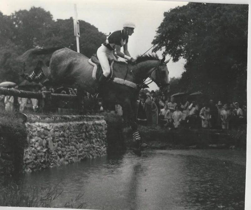 Mason in the cross-country phase aboard his horse, Gladstone, in the European Eventing Championship at Punchestown in 1967. Photo courtesy of Phelps Media Group 