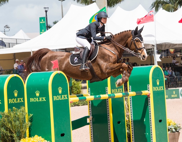 Reed and Cylana winning the $130,000 Ruby et Violette WEF Challenge Cup Round 9 at the 2016 Winter Equestrian Festival. Photo by Isabel J. Kurek 
