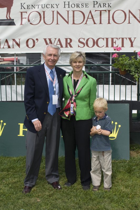 Former Governor Steve Beshear, his wife Jane and grandson Nicholas Photo courtesy of the Kentucky Horse Park/James Shambhu