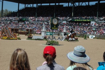 View of the Rolex Kentucky Three-Day Event from the Kentucky Horse Park Foundation’s tent. Photo courtesy of the Kentucky Horse Park