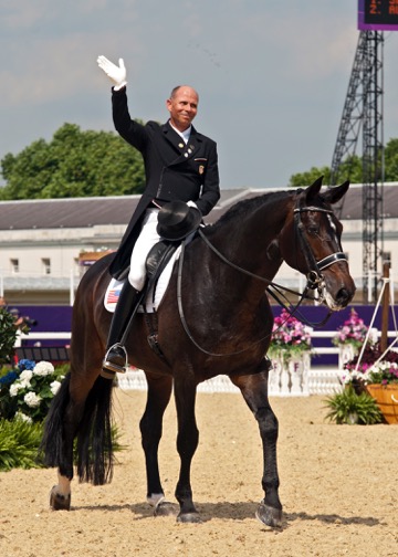 Steffen is triumphant after earning two individual bronze medals at the 2010 World Equestrian Games in Kentucky. Photo by Lauren R. Giannini 