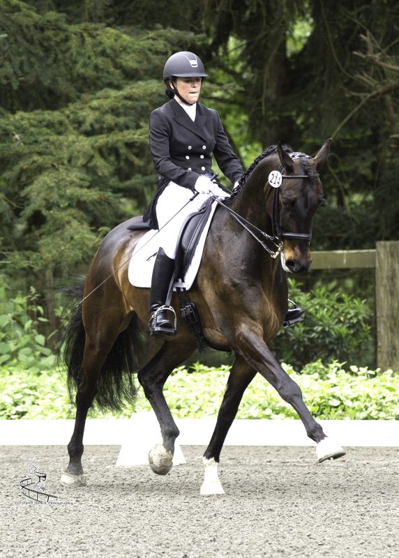 A lifelong Pony Club rider, dressage has always been Jen’s passion. Photo by Carolynn Bunch