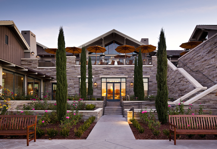 The Rosewood Sand Hill Hotel in Menlo. Photo courtesy of Rosewood San Hill Hotel