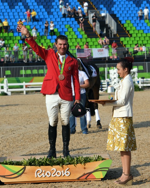 Phillip Dutton and Mighty Nice brought home the bronze medal