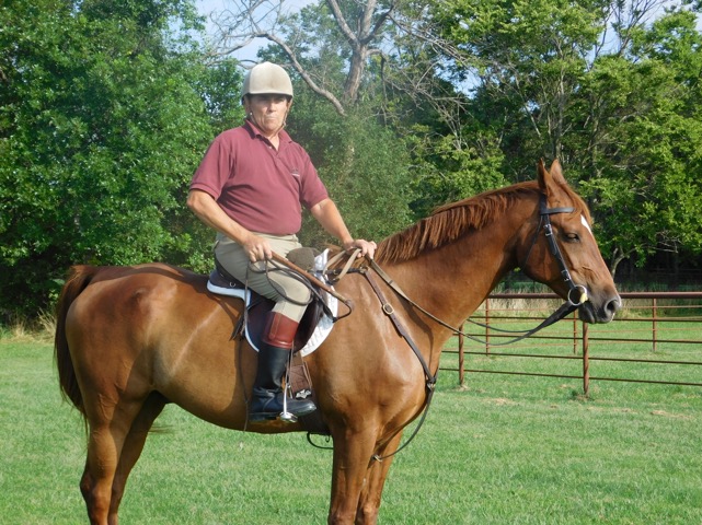Bill, saddled up and ready to ride. Photo courtesy of Bill Sipp
