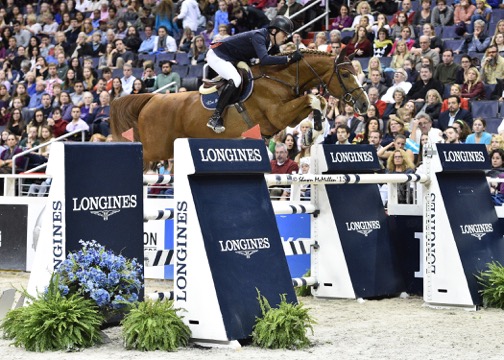 Tens of thousands of spectators come to WIHS every year, and last year they saw Harrie Smolders of The Netherlands and Emerald win the $125,000 Longines FEI World Cup™ Jumping Washington, presented by Events DC, for the President’s Cup. Photo by Shawn McMillen Photography