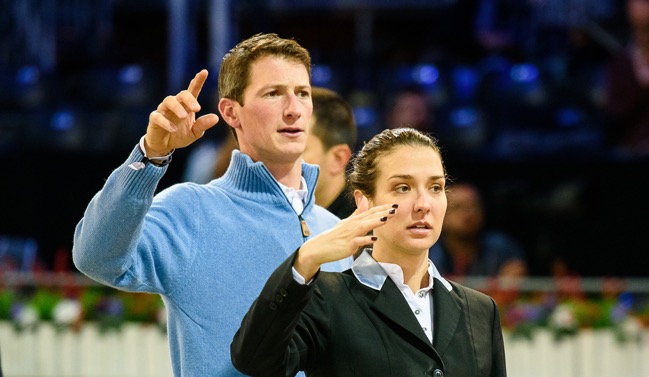 Wesley with her coach Daniel Deusser. Photo by Equibook