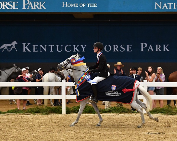 Bailey and Wishlea Star Dasher — the 2016 U.S. Pony Jumper National Champions Photo by Shawn McMillen Photography 