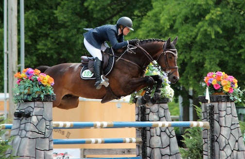 After working for Beezie and John Madden, Callie Schott decided to go out on her own as a trainer and start her own business at River Mountain Farm. (Photo courtesy of Callie Schott)