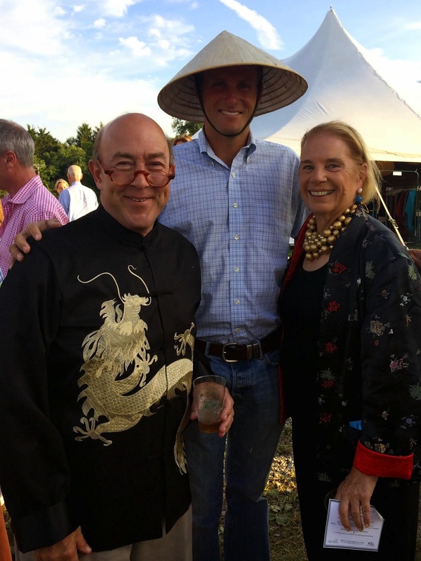 Kirk Henckels, Boyd Martin and Fernanda dressed the part for the Blue Jean Ball's celebration of the Chinese Year of the Horse during the Fitch’s Corner Horse Trial. (Photo by Brian Wilcox, Connecticutphoto.com)