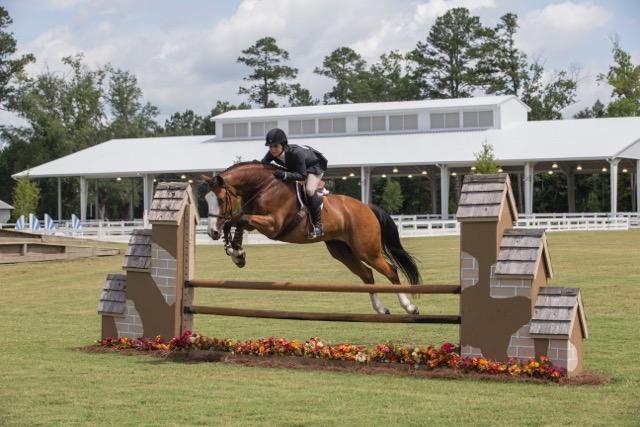 A rider competing at the Savannah College of Art and Design