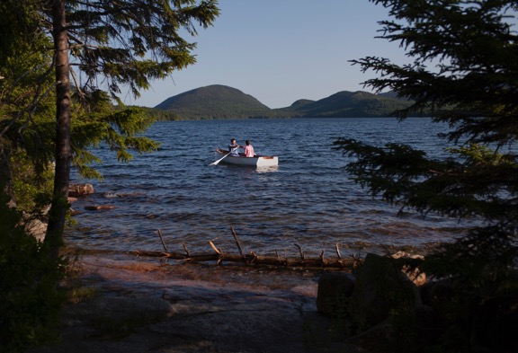 Visitors enjoy their day on Eagle Lake. Photo by Friends of Acadia 