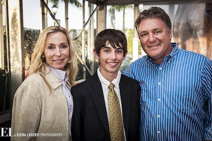Jack had the opportunity to meet and thank Mark Bellissimo, and his wife Katherine, who helped make his dream weekend a reality. Photo by Elena Lusenti Photograhy