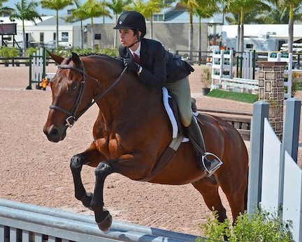 Jack competed DaVinci, owned by Sean and Christina Jones of the Palm Beach Riding Academy. Photo by Christina Jones