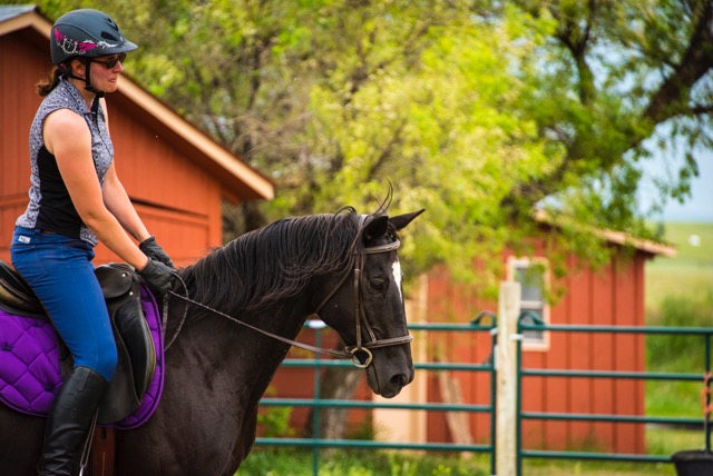 Sassy and Melissa enjoying a ride on a perfect Colorado afternoon. Photo by Vicki Christensen, The Victory Studio