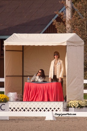 Jeanne judging at Dressage at Devon Photo courtesy of Jeanne McDonald
