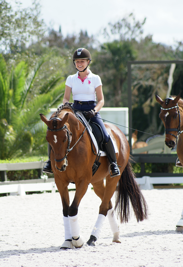 Katie and Toy competing in Wellington, Florida, at in the 2014 Brentina Cup. Photo by RBM Photography