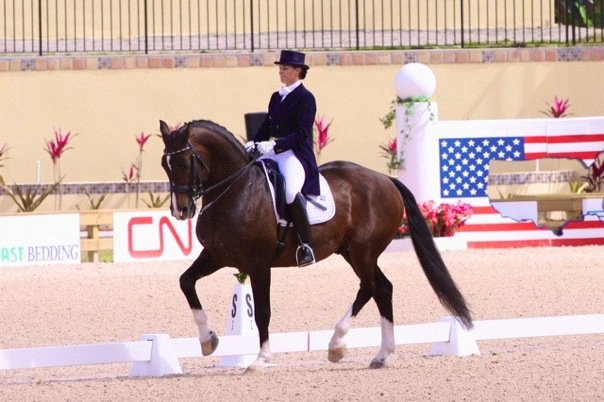 Liz was the youngest ever competitor to compete at the World Dressage Masters. Photo courtesy of Liz Austin