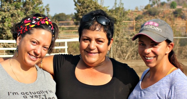 Lou and her daughters, Danielle and Lauren. Photo by Susan Friedland-Smith