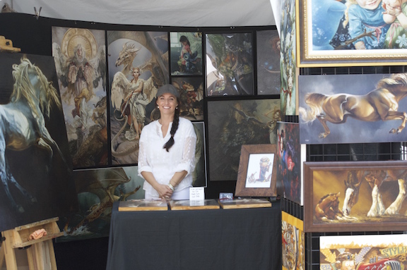 The 2015 Menlo Charity Horse Show Artist of the Year Heather Theurer. Photo by Alden Corrigan Media