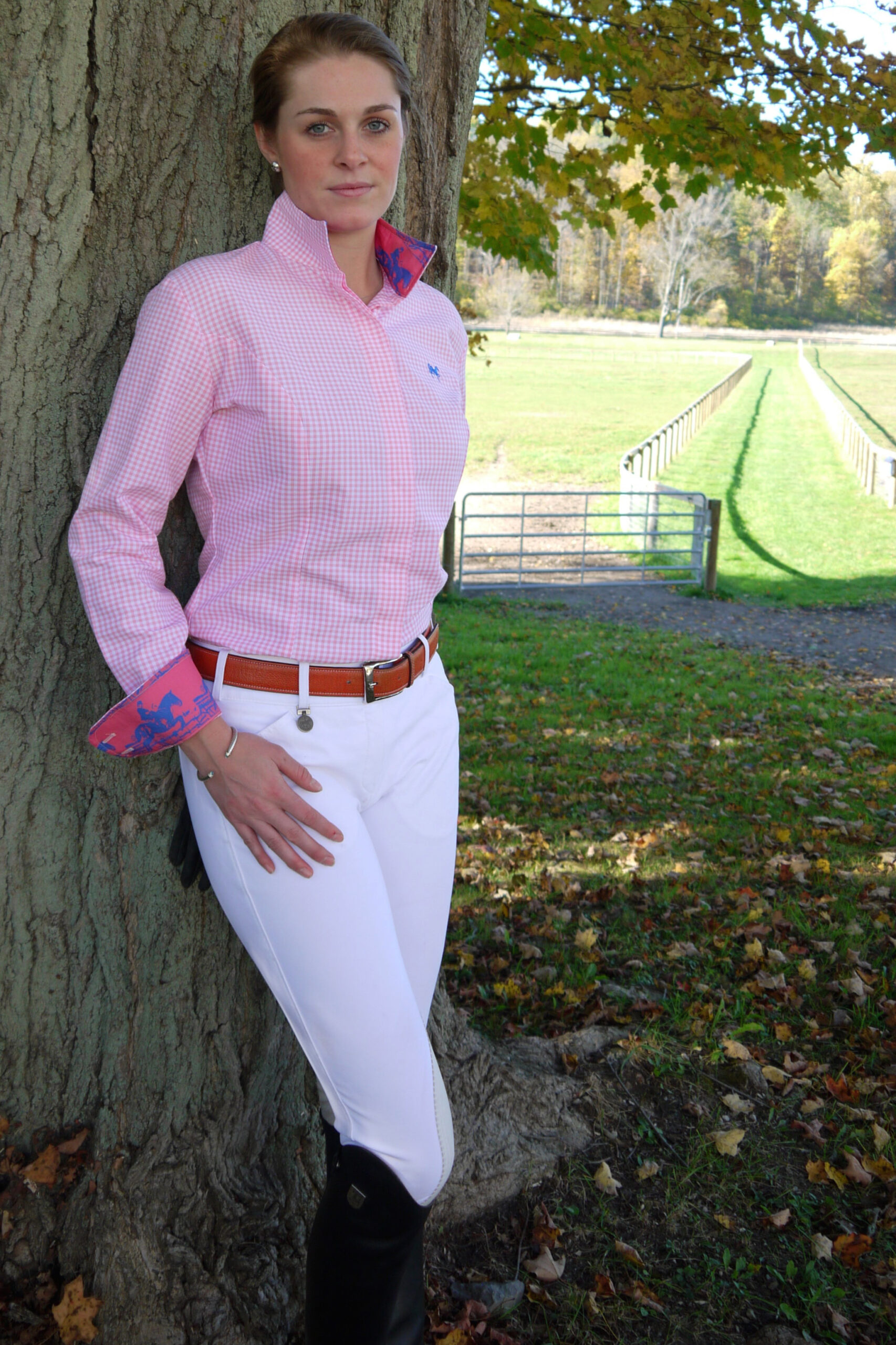 A model shows off the Devonshire on Candy