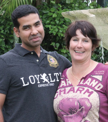 Olympic Medalist Michele Gibson is engaged to be married!  Here’s a shot of Michele and her fiancée, Nicolas Hernandez.   Congrats to the happy couple!