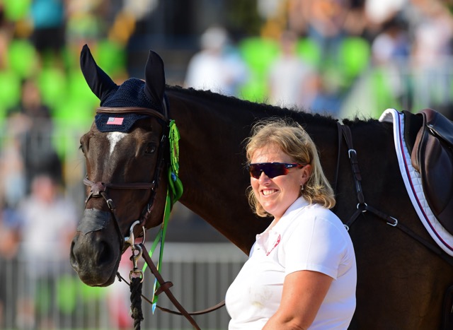 Mighty Nice with his groom Emma Ford Photo by Allen MacMillan/MacMillan Photography 
